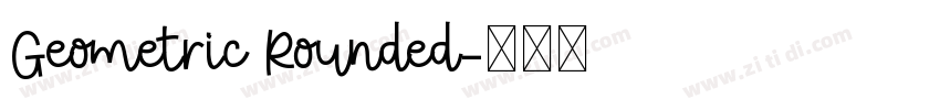 Geometric Rounded字体转换